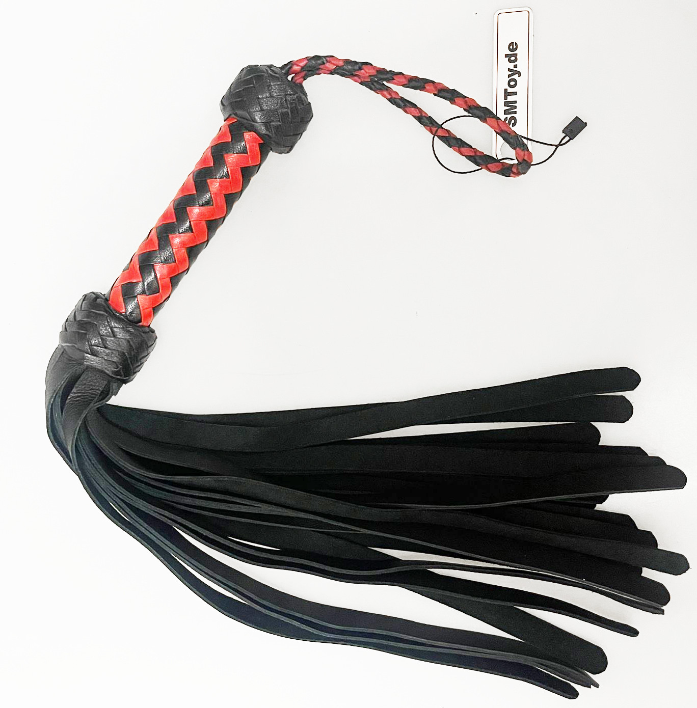 Flogger Büffelleder - Buffalo Leather I Rot-Schwarz