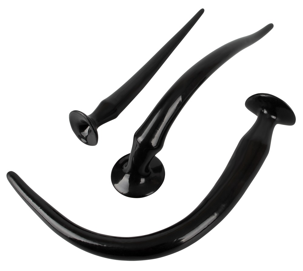 Super Long Flexible Butt Plug Set Schwarz Super Long Flexible Butt Plug Set Schwarz