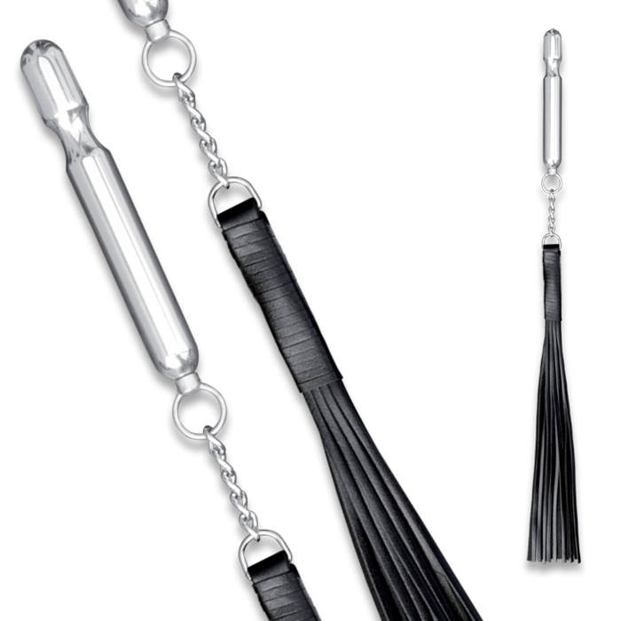 Leder Peitsche - Dildo-Griff Peitsche Leder Peitsche - Dildo-Griff Peitsche
