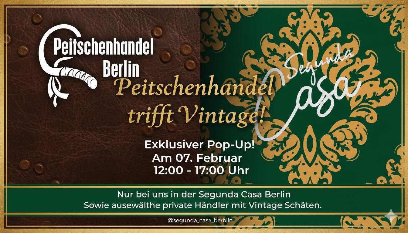 Peitschenhandel trifft Vintage – Exklusiver Pop-Up in der Segunda Casa Berlin