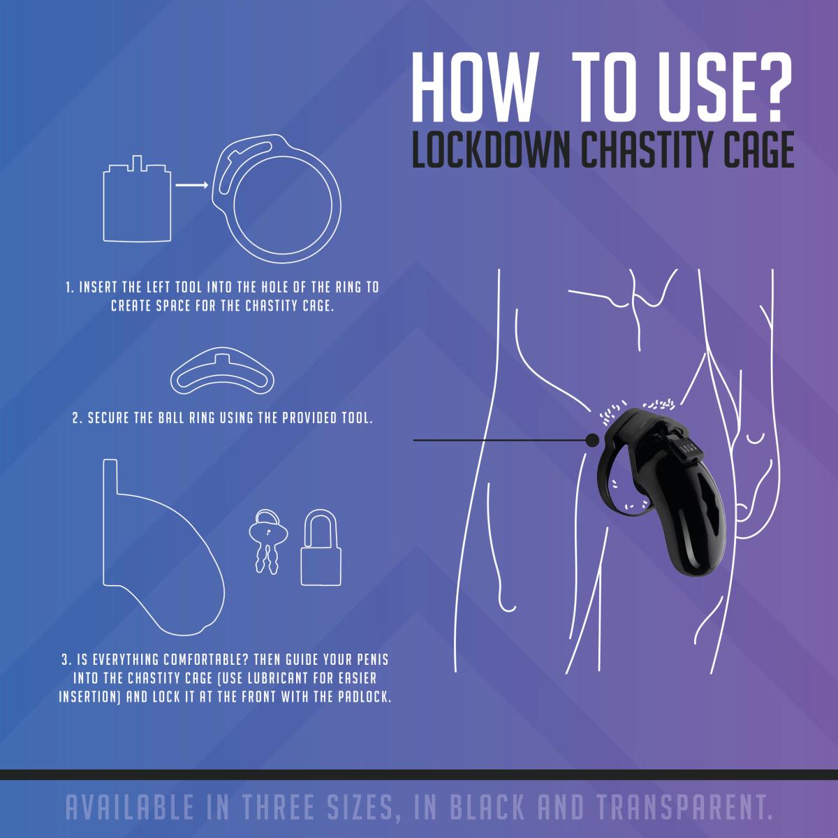 Lockdown Cock-Cage in Grösse "large"