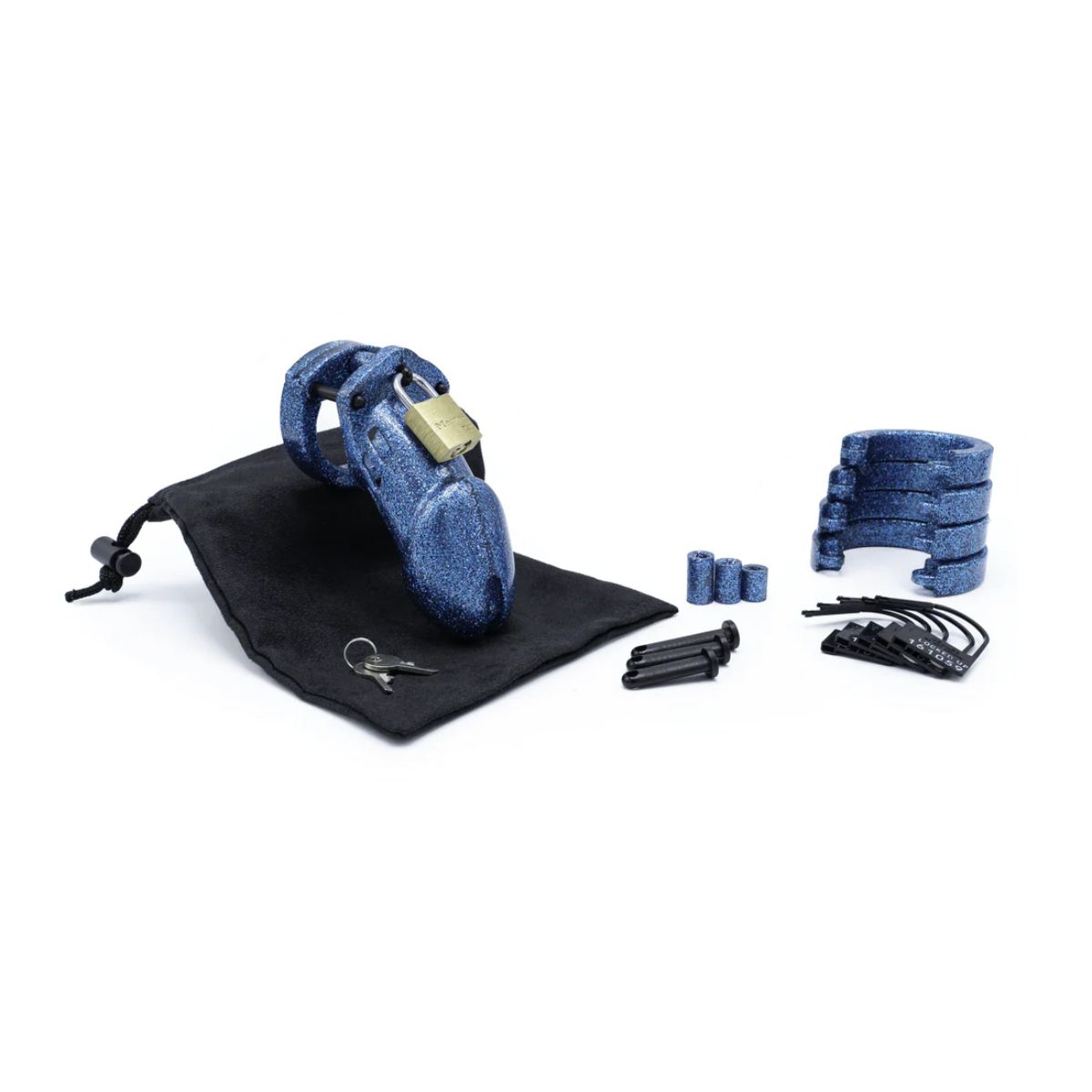 CB-X – CB-6000 Keuschheits-Kit – Glitter Blau