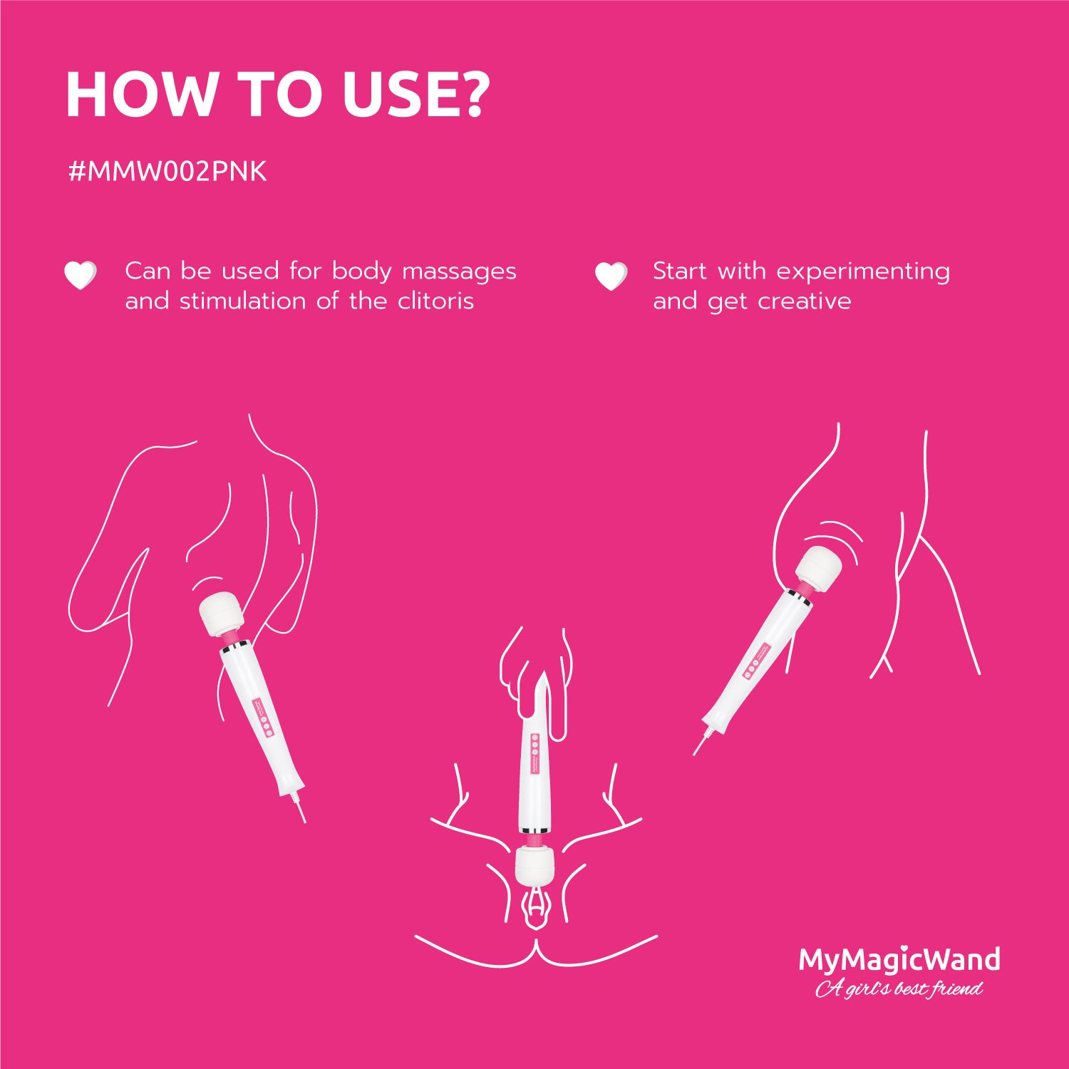 MyMagicWand Wand-Vibrator – Rosa