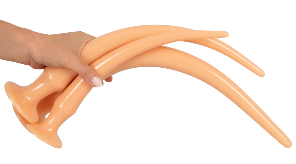 Super Long Flexible Butt Plug Set Natur Super Long Flexible Butt Plug Set Natur
