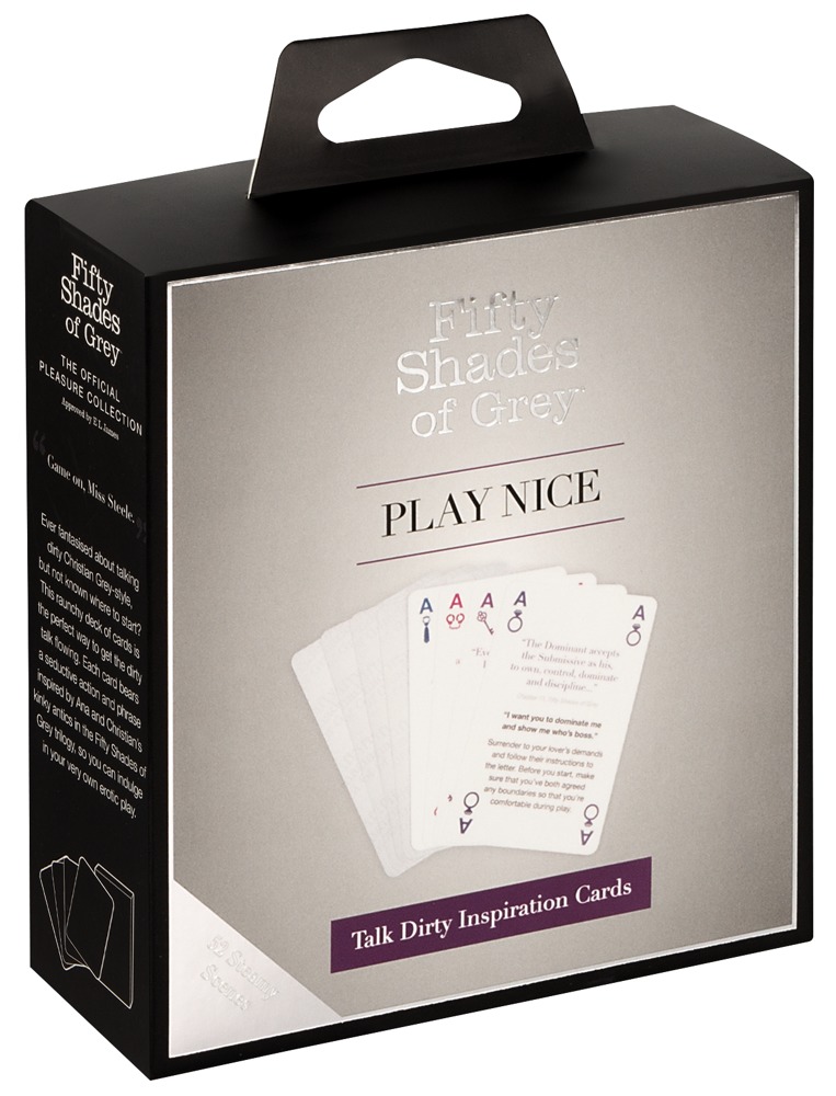 Dirty-Talk-Kartenspiel Play Nice mit 52 Karten – Fifty Shades of Grey