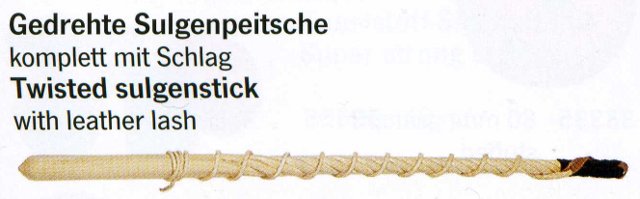 Sulgenpeitsche - mit Lederschlag I