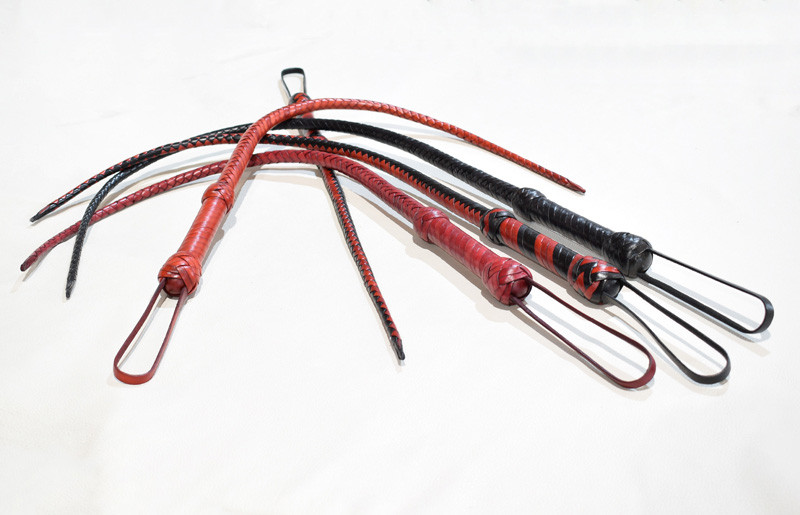 Lederpeitsche Short Singletail Karabace - 100cm