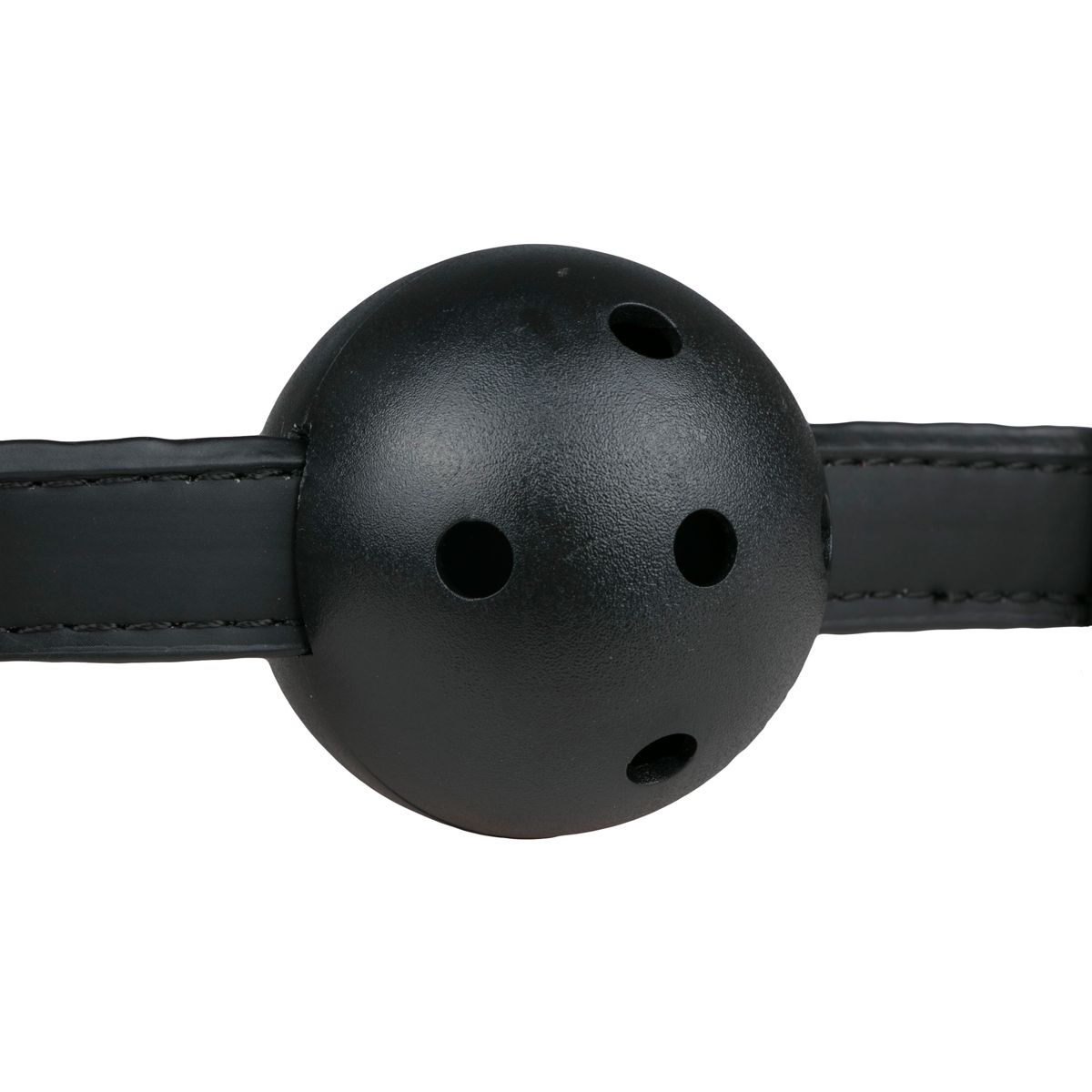 PVC-Kugelknebel mit verstellbarem Riemen – Schwarz oder Rot