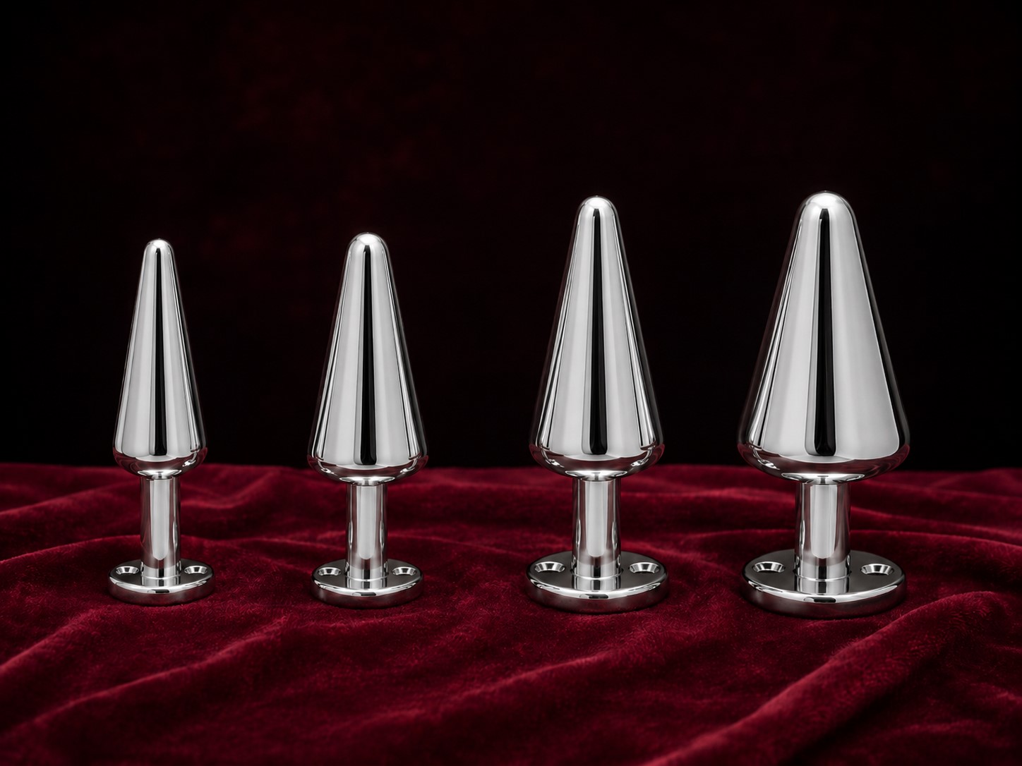 Buttplug aus Aluminium in Grösse S - 14cm hoch, Ø 30mm