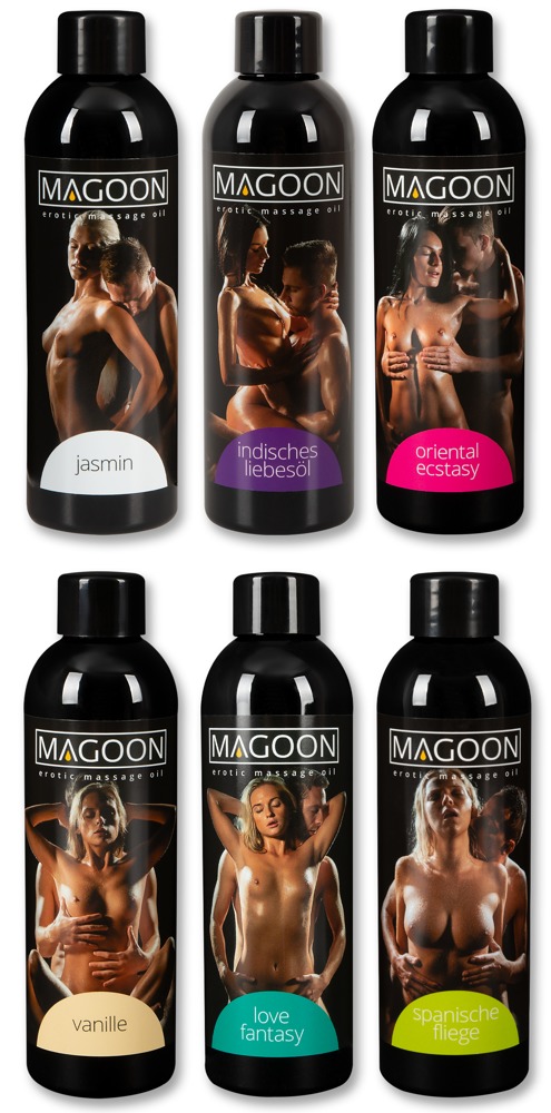 Erotic Massage Oil 200 ml 6er Set